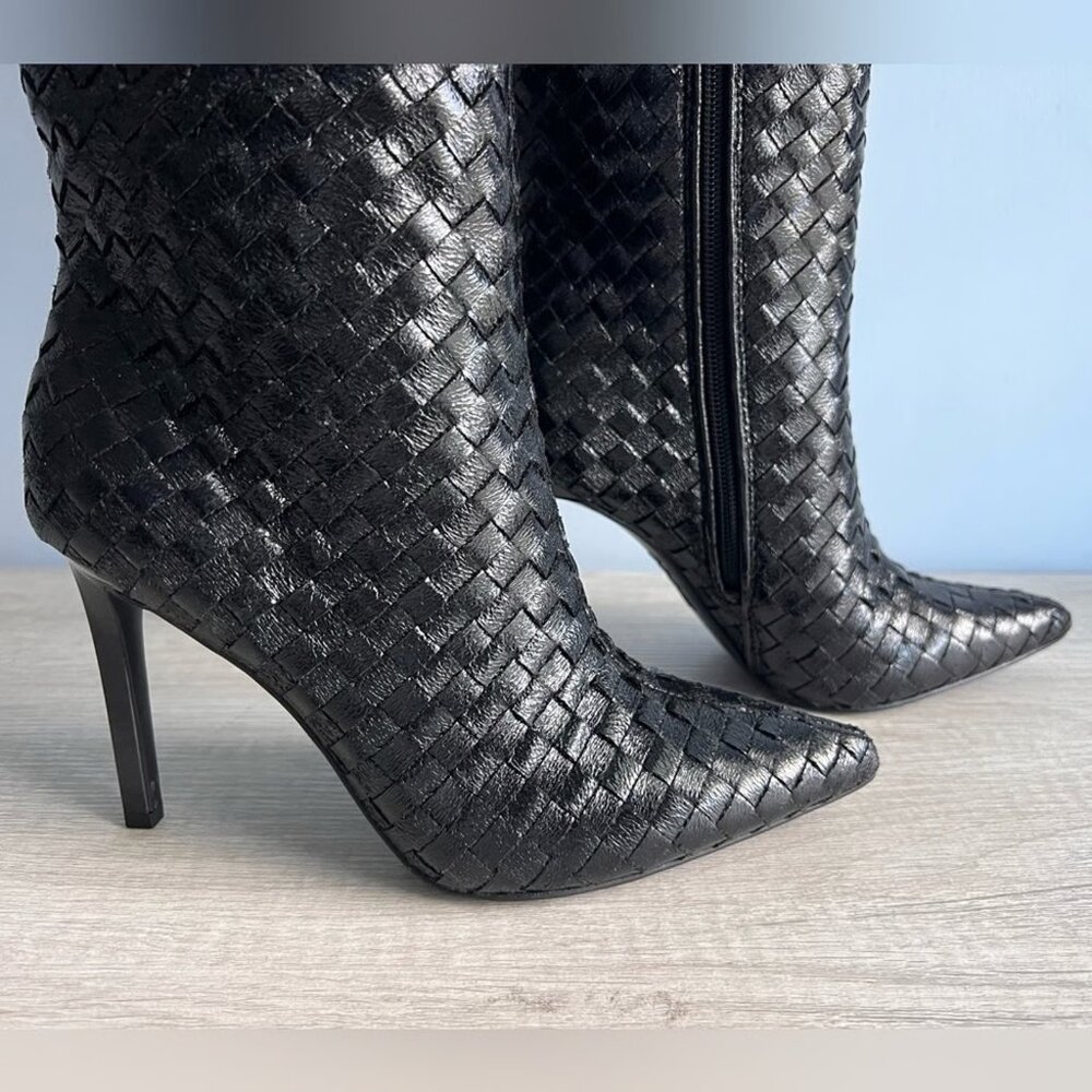 I.N.C. International Concepts Women's Savonia Woven Knee High Boots in 7M - D01 - Picture 3 of 4